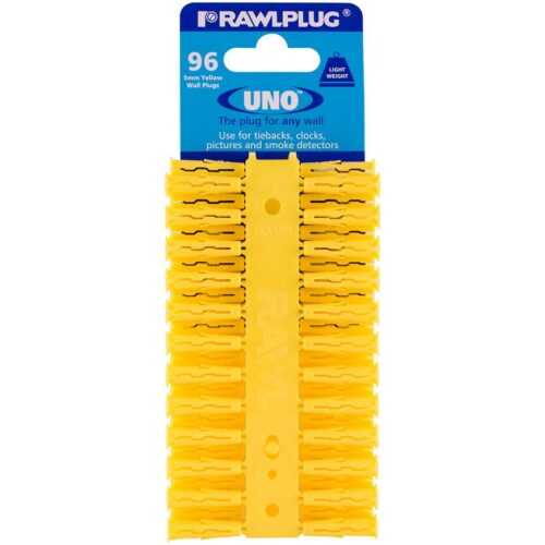 Hmoždinka univerzální uno žlutá 5x24mm(96ks) RAWLPLUG