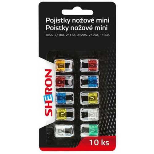 Sheron pojistky nožové mini 10 ks SHERON