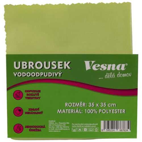 Ubrousek 35x35 vodoodpudivá úprava sv. zelená VESNA