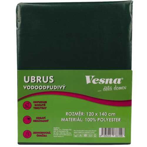 Ubrus 120x140 vodoodpudivá úprava tm. zelená VESNA