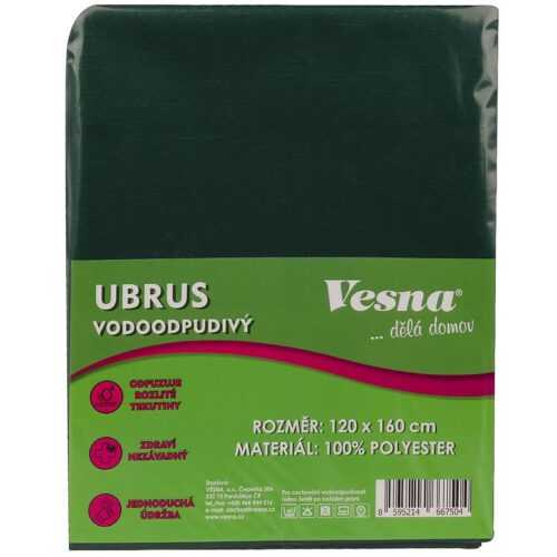 Ubrus 120x160 vodoodpudivá úprava tm. zelená VESNA