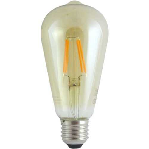 Žárovka LED 4W E27 gold decor filament ST64 1600K BAUMAX