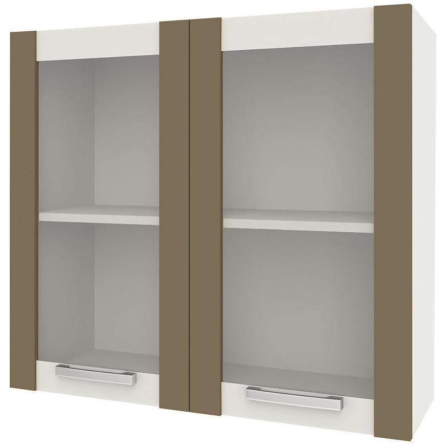 Kuchyňská skříňka Charlotte 80udc latte/oak grey craft Baumax