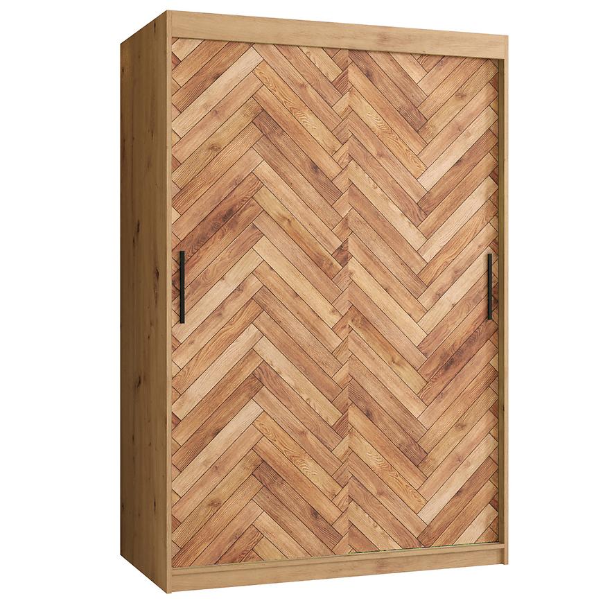 Skříň HERRINGBONE 1 120 Dub artisan/Rybí kost Baumax