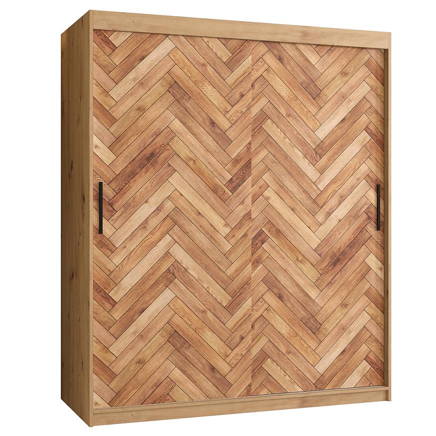 Skříň HERRINGBONE 1 150 Dub artisan/Rybí kost Baumax