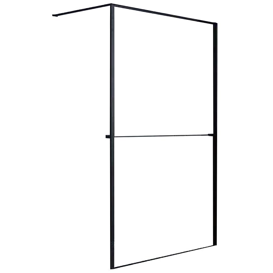 Sprchová zástěna WALK-IN Rest 100x195 black Aqua Mercado