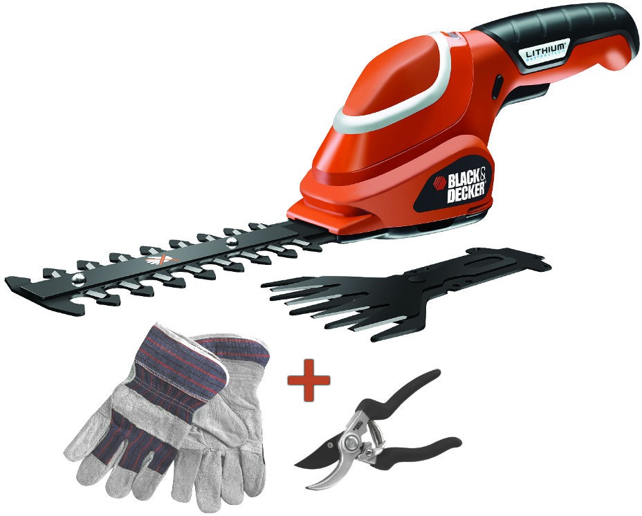 BLACK&DECKER GSL700KIT aku nůžky na trávu a keře 7