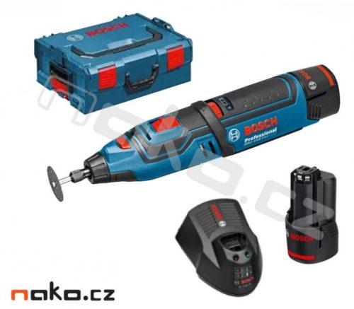 BOSCH GRO 12V-35 aku přímá bruska 2x Li-Ion 2Ah L-Boxx 06019C5001