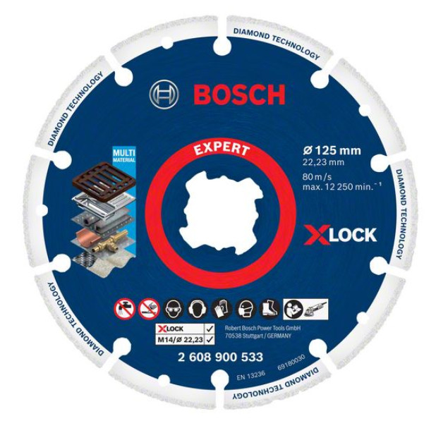 BOSCH diamantový řezný kotouč na ocel 125x22