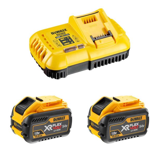 DeWALT DCB118Y2 sada nabíječka a baterie 18V/54V 2x12Ah XR FLEXVOLT