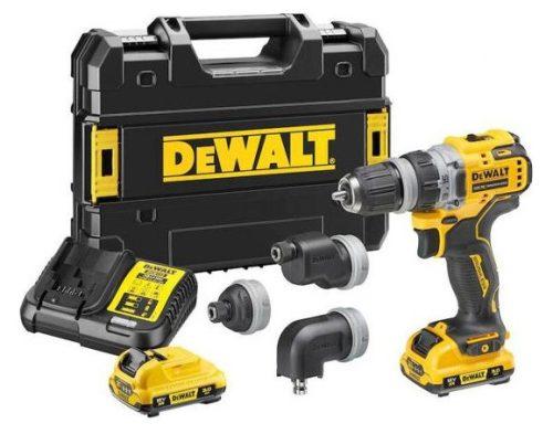 DeWALT DCD703L2T aku vrtačka s multifunkční hlavou 12 V/2 x3