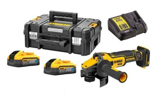 DeWALT DCG409H2T bezuhlíková aku úhlová bruska 125mm 18V XR LiIon 2x5Ah POWERSTACK