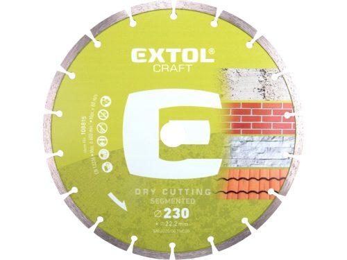 EXTOL CRAFT 108815 kotouč diamantový řezný segmentový 230x22