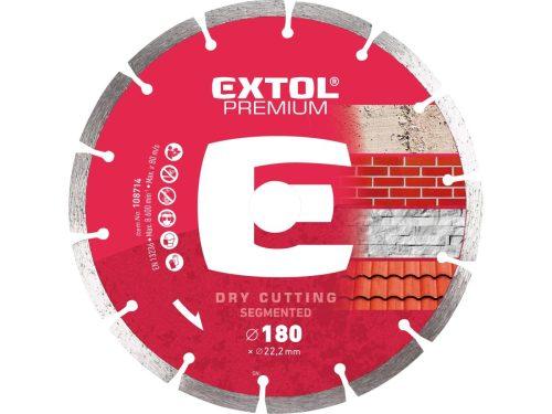 EXTOL PREMIUM 108714 kotouč diamantový řezný segmentový