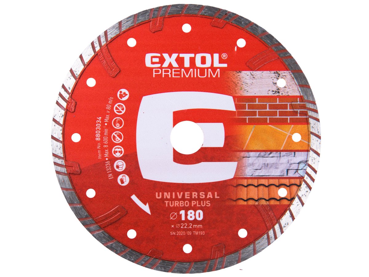 EXTOL PREMIUM 8803034 kotouč diamantový řezný TURBO PLUS