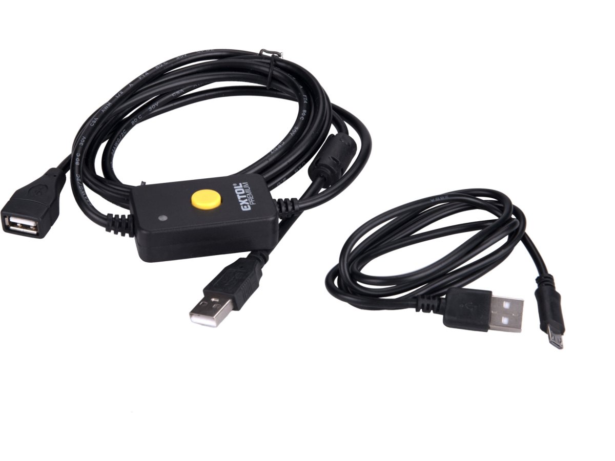 EXTOL PREMIUM 8825221A kabel USB pro přenos dat k posuvkám 8825221 a 8825224