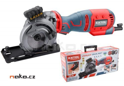 EXTOL PREMIUM 8893023 kotoučová zanořovací pila s laserem 89mm 705W