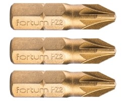 FORTUM-KITO bit PZ2x25mm S2-TiN 4741372 - 3ks