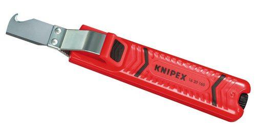 KNIPEX 1620165SB nůž na kabely odizolovací s háčkem