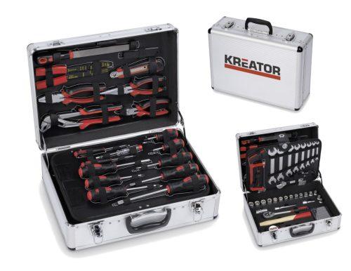 KREATOR KRT951002 sada ručního nářadí v hliníkovém kufru