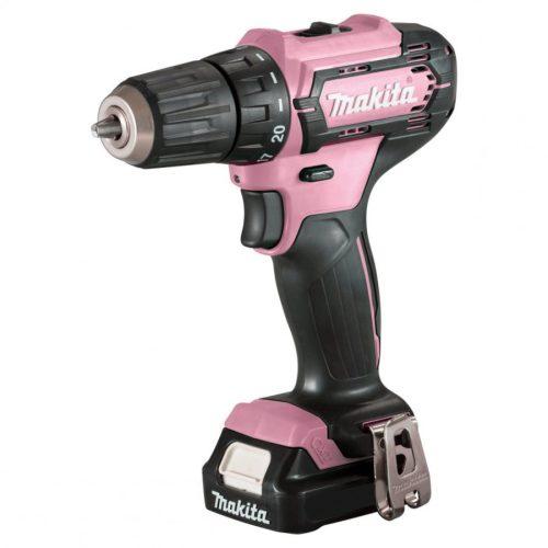 MAKITA DF333DSAP1 růžová aku vrtačka a šroubovák LiIon 12V 2Ah CXT PINK