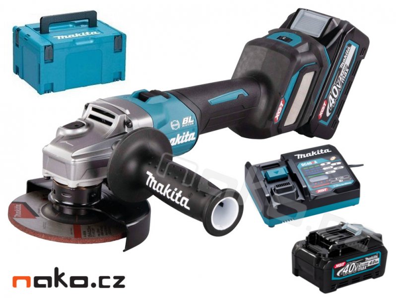 MAKITA GA023GM201 aku úhlová bruska s regulací 125mm Li-ion XGT 40V/4