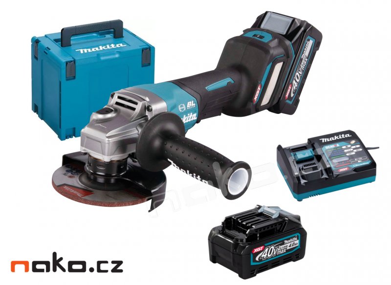 MAKITA GA029GM201 aku úhlová bruska s regulací 125mm Li-ion XGT 40V/4