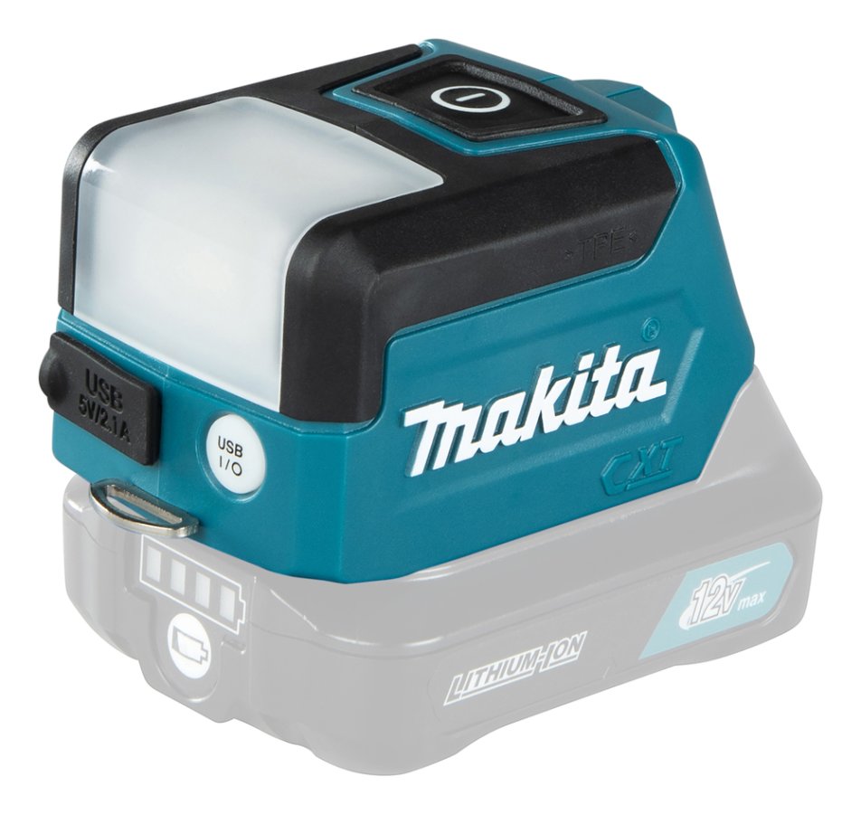 MAKITA ML107 aku LED svítilna a USB nabíjecí adaptér LiIon 10