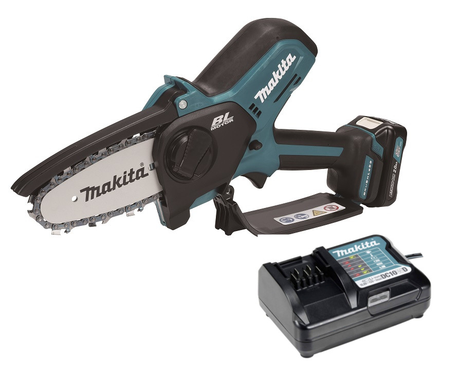 MAKITA UC100DWA01 jednoruční aku prořezávací řetězová pila 100mm LiIon 12V CXT 1x2Ah