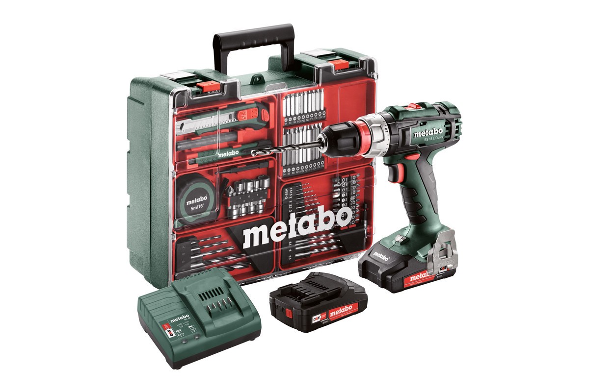 METABO BS 18 L Quick Set aku vrtačka 2x2