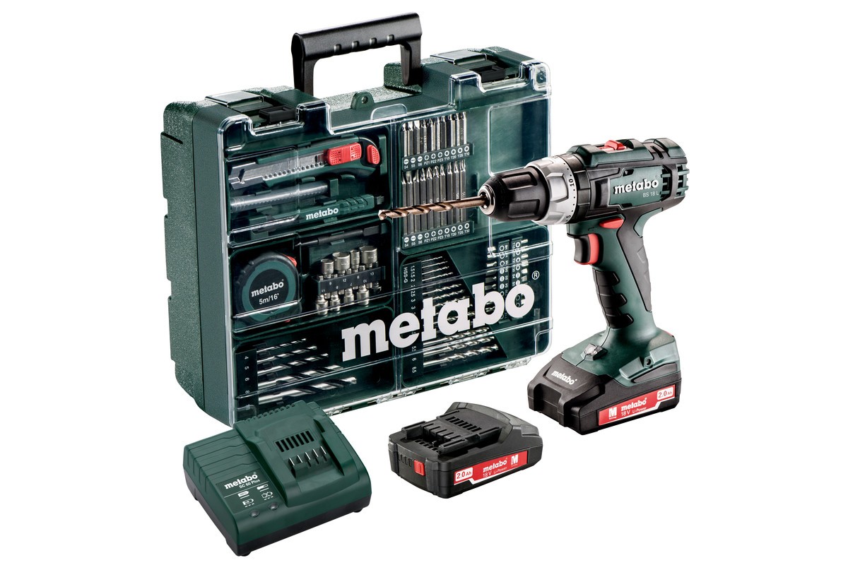 METABO BS 18 L Set aku vrtačka 2x2