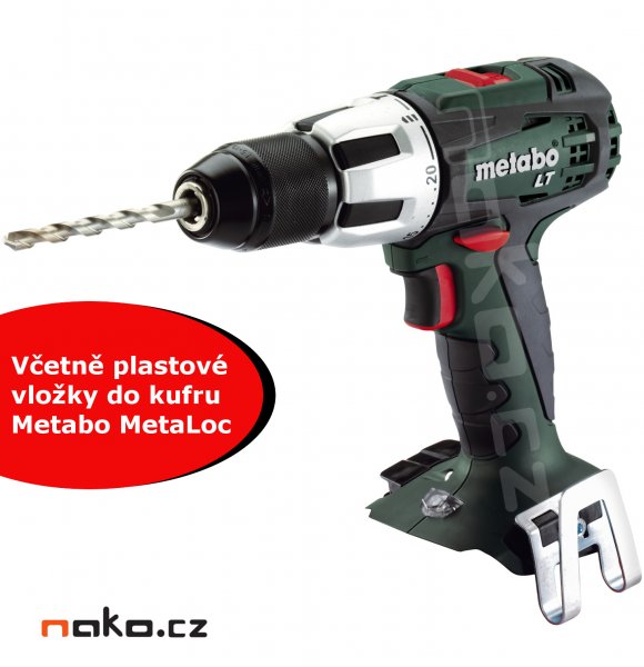 METABO BS 18 LT aku vrtačka bez baterií s vložkou do kufru MetaLoc 60210289