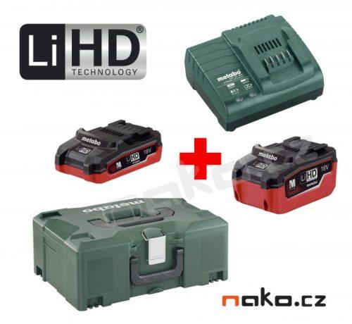 METABO Basic Set 18V LiHD (akumulátor 3.5+5.5Ah+nabíječka ASC 30-36+MetaLock II) 685103