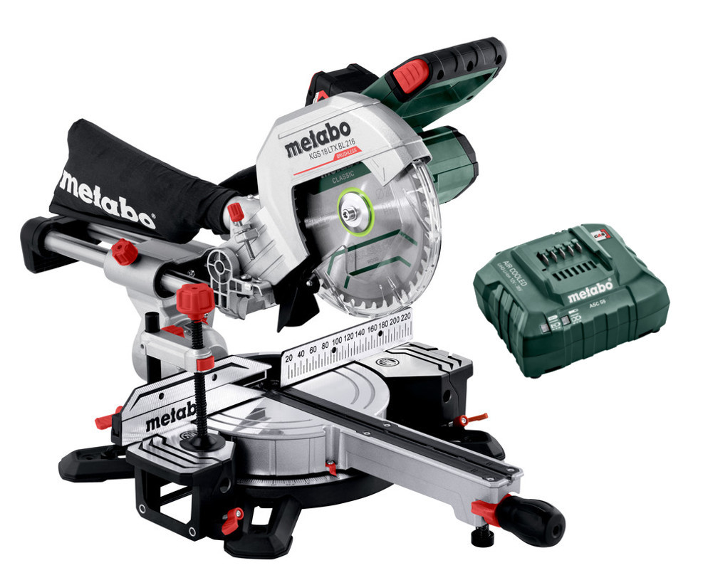 METABO KGS 18 LTX BL 216 bezuhlíková aku pokosová a kapovací pila 18V LiIon 4Ah 614216920