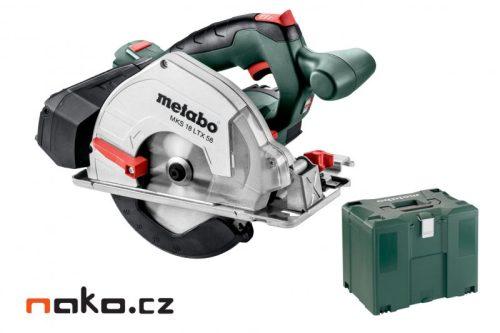 METABO MKS 18 LTX 58 aku okružní pila na kov bez baterie v kufru Metaloc 600771840