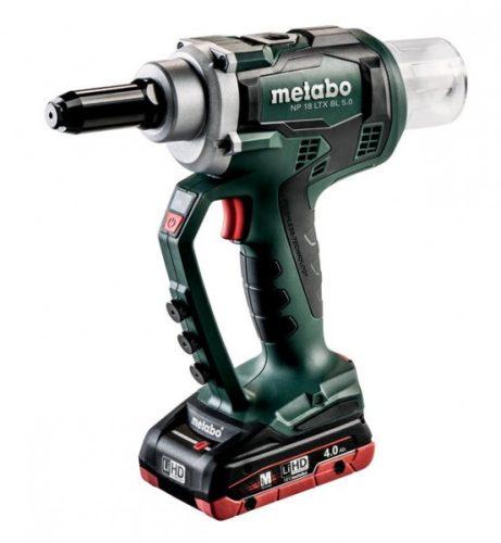 METABO NP 18 LTX BL 5.0 aku nýtovací pistole LiHD 2x 4Ah 6190028