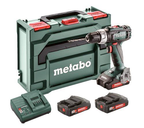 METABO SB 18 L Set příklepová aku vrtačka 3x2