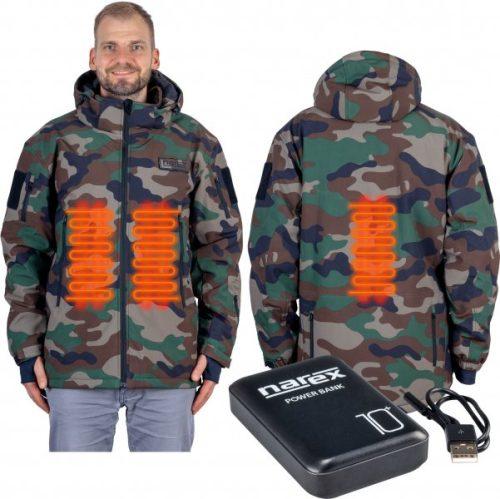 NAREX Camouflage CHJ-M SET vyhřívaná bunda + powerbanka PWB 10