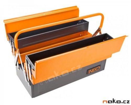 NEO TOOLS kufr na nářadí 550mm plechový rozkládací 84-101