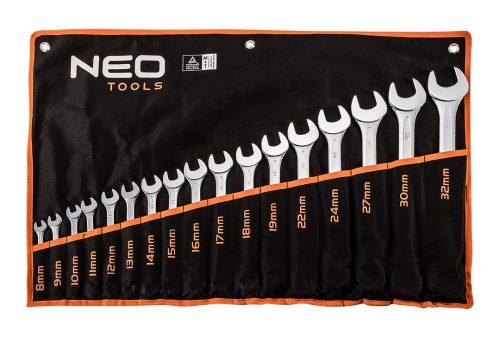 NEO TOOLS sada očkoplochých klíčů 8-32mm