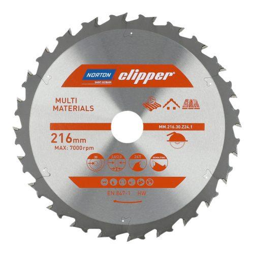 NORTON clipper 216x30mm 24z DEMOLITION pilový kotouč na dřevo s hřebíky 70184608130