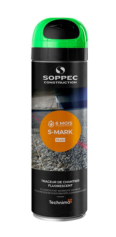 SOPPEC 105016 ZELENÝ značkovací sprej S-MARK FLUO 500ml fluorescentní