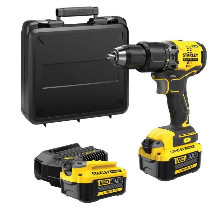 STANLEY FATMAX SFMCD715M2K-QW příklepová aku vrtačka 2x4Ah 18V LiIon V20