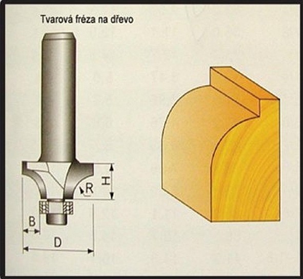 STAVTOOL Fréza HM P70718 rádiusová 15