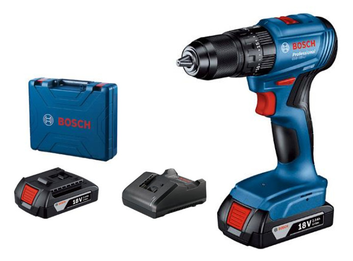 BOSCH GSB 185-LI příklepová aku vrtačka 2x2Ah LiIon Professional 06019K3100