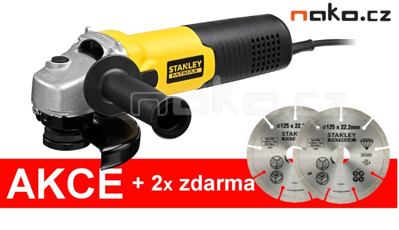 STANLEY FATMAX FMEG225VS-QS úhlová bruska 125mm 1100W s regulací