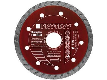 PROTECO 212-150 kotouč dia 150 mm celistvý segment TURBO CHAMPION kámen