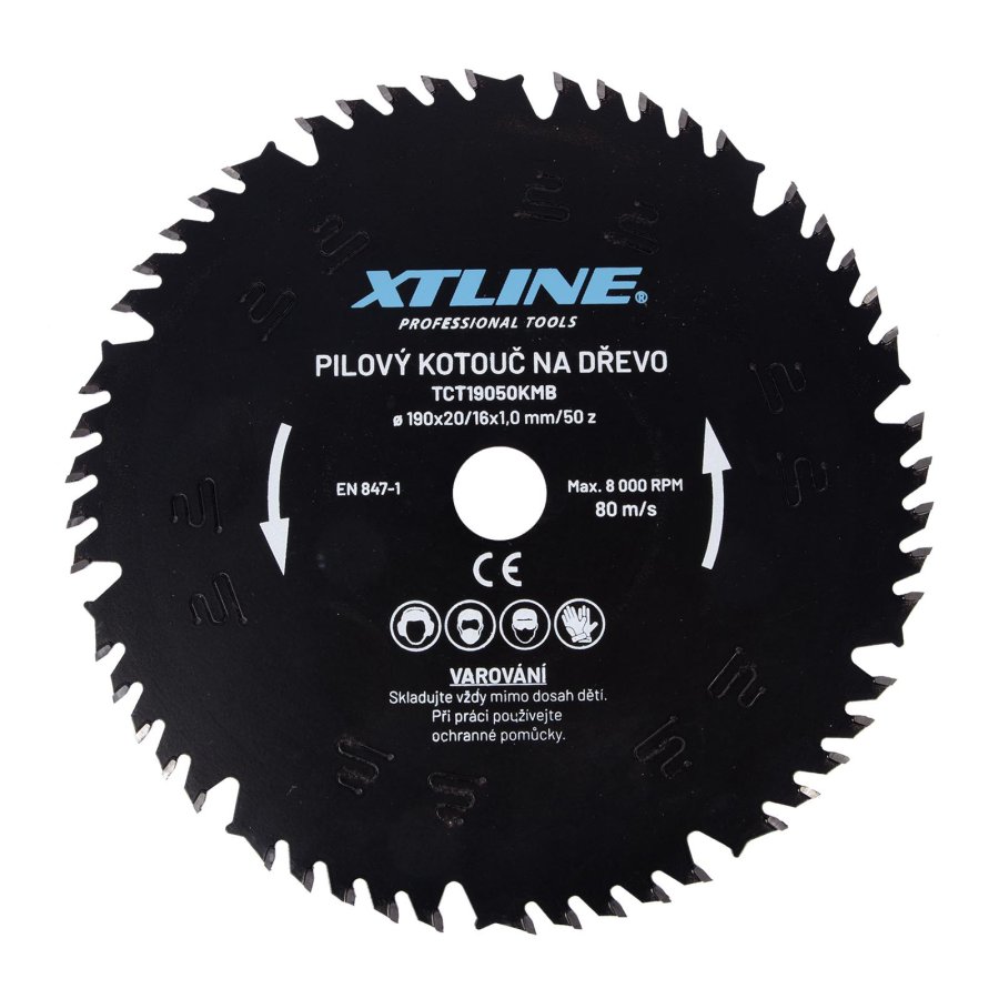 XTline TCT19050KMB kotouč pilový vidiový 190x20mm 50z