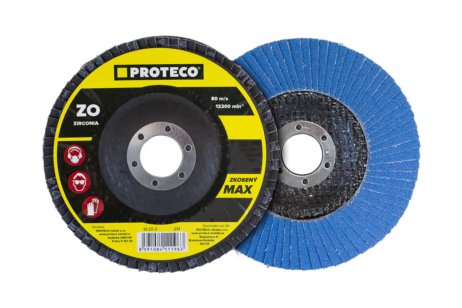 PROTECO 10.20-Z-115-080-ZM kotouč lamelový zkosený MAX 115 mm ZO