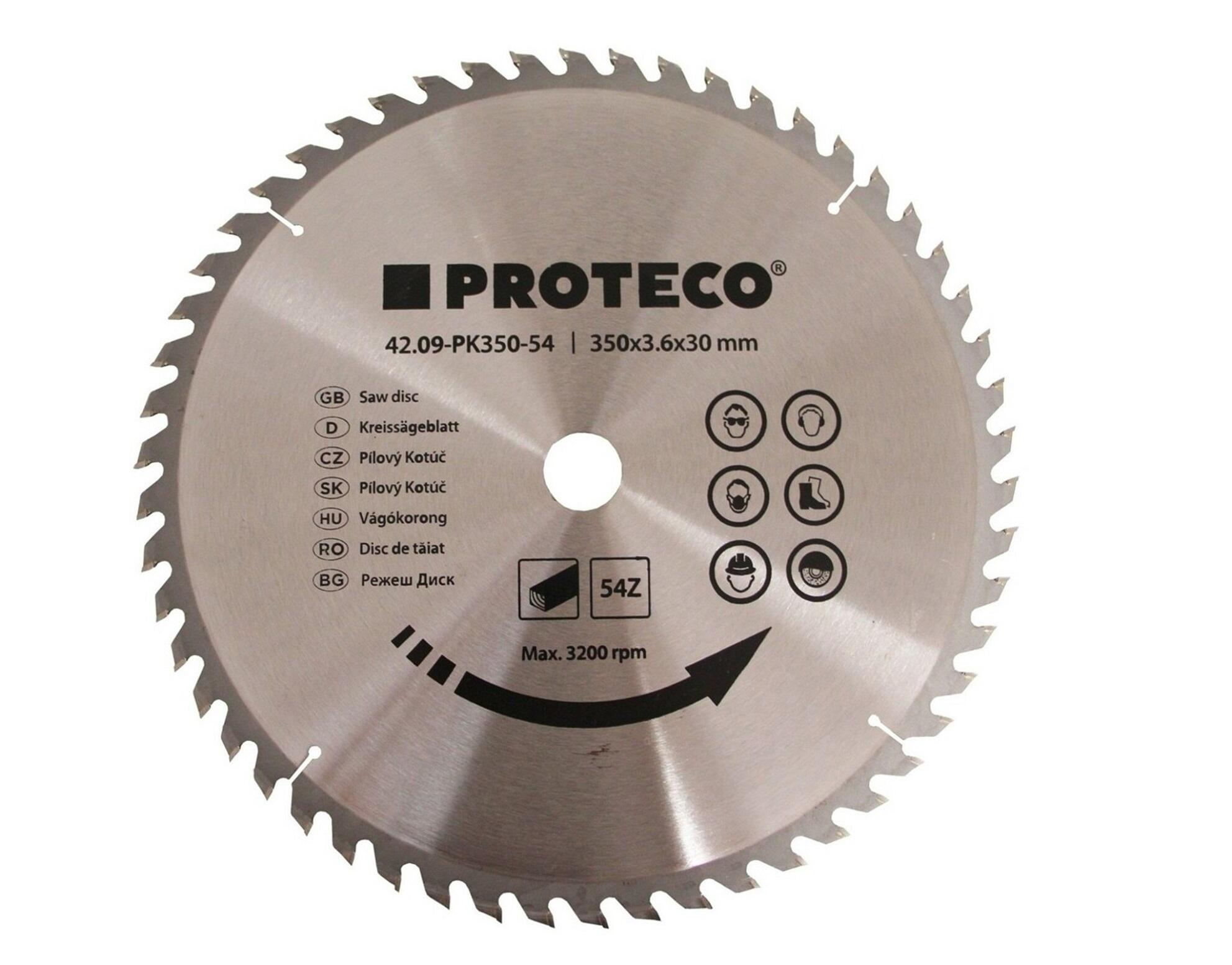 PROTECO 4209PK35054 kotouč pilový SK 350 x 3.6 x 30 54z PROTECO